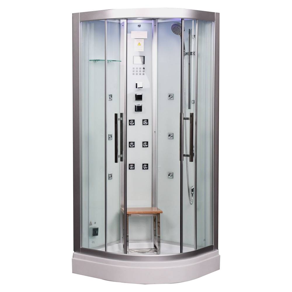 Platinum Corner Steam Shower | 35” x 35” x 87” DZ934