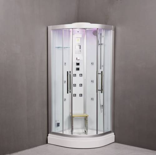 Platinum Corner Steam Shower | 35” x 35” x 87” DZ934