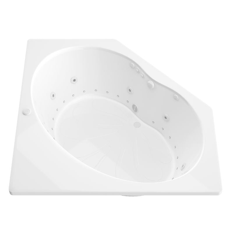 Atlantis Whirlpools Eclipse 60 x 60 Corner Jetted Bathtub 6060E