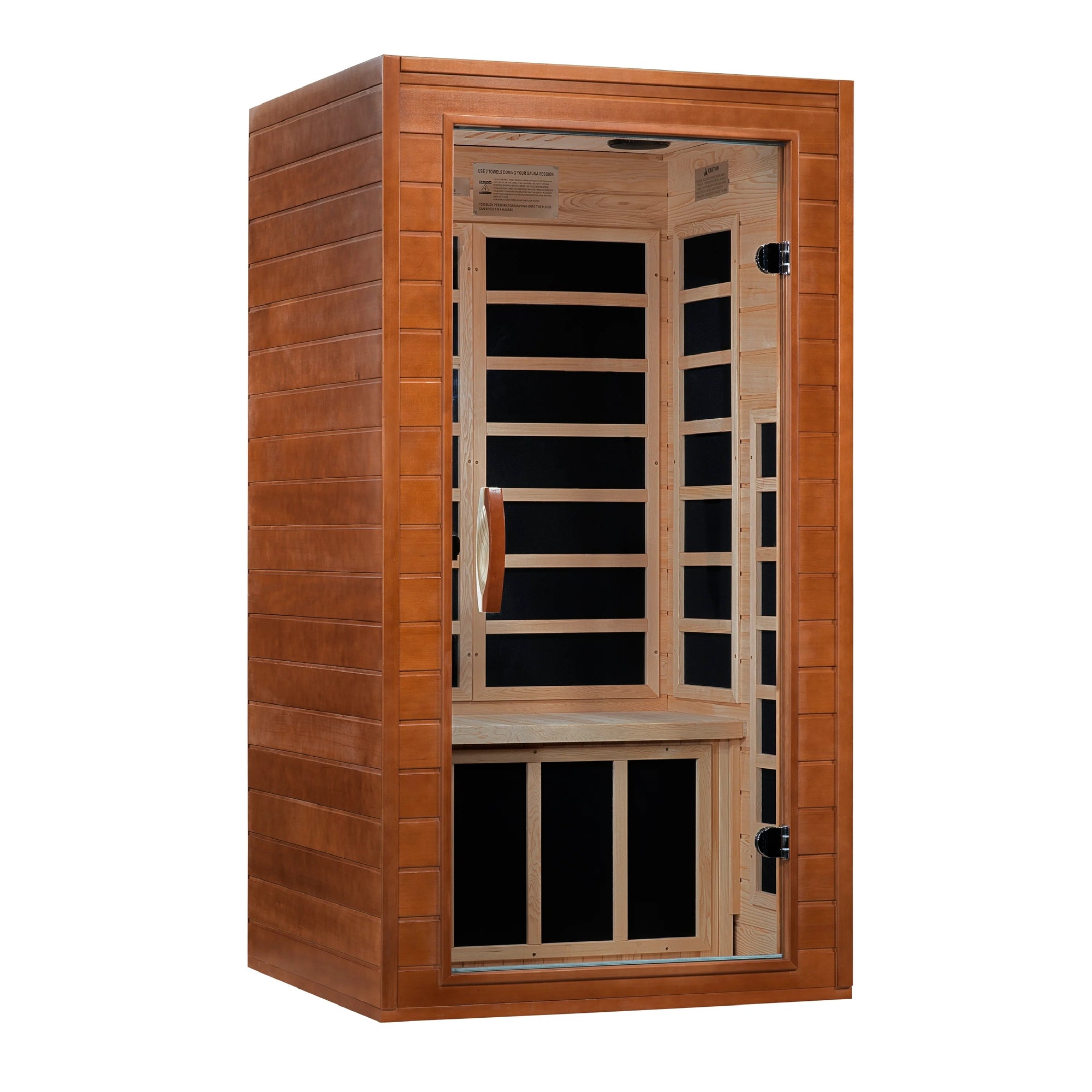 Dynamic Avila Elite 1-2-person Ultra Low EMF (Under 3MG) FAR Infrared Sauna (Canadian Hemlock) DYN-6103-01 Elite