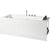 EAGO 5 ft Acrylic White Rectangular Whirlpool Bathtub with Fixtures AM154ETL-L5