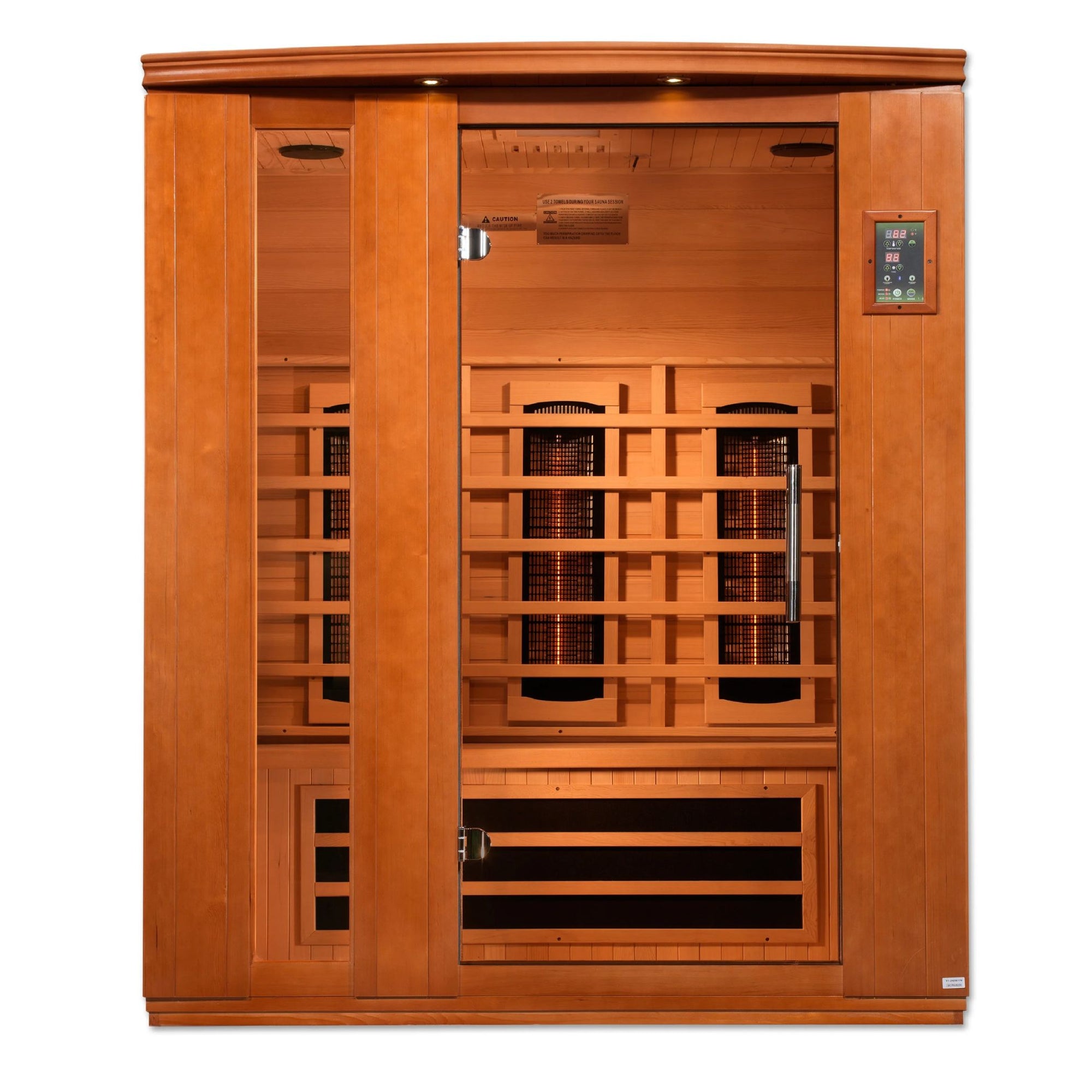 Golden Design Lugano 3 Person Full Spectrum Infrared Sauna - Canadian Hemlock DYN-6336-03 FS