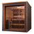 Golden Designs Bergen 6 Person Outdoor-Indoor Traditional Sauna Canadian Red Cedar Interior GDI-8206-01