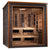 Golden Designs Karlstad 6 Person Outdoor-Indoor PureTech Hybrid Full Spectrum Sauna Canadian Red Cedar Interior GDI-8226-01