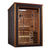 Golden Designs Narvik 2 Person Outdoor-Indoor Traditional Sauna - Canadian Red Cedar Interior GDI-8202-01