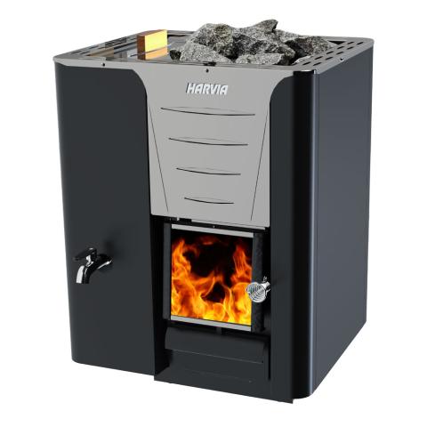 Harvia 24.1kW Pro 20 LS Series Sauna Wood Stove with Water Tank WK200LS