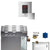 Mr. Steam 5kW MS (Butler) Steam Shower Generator Package with iTempoPlus Control in Square Polished Chrome 05C1ADA0000