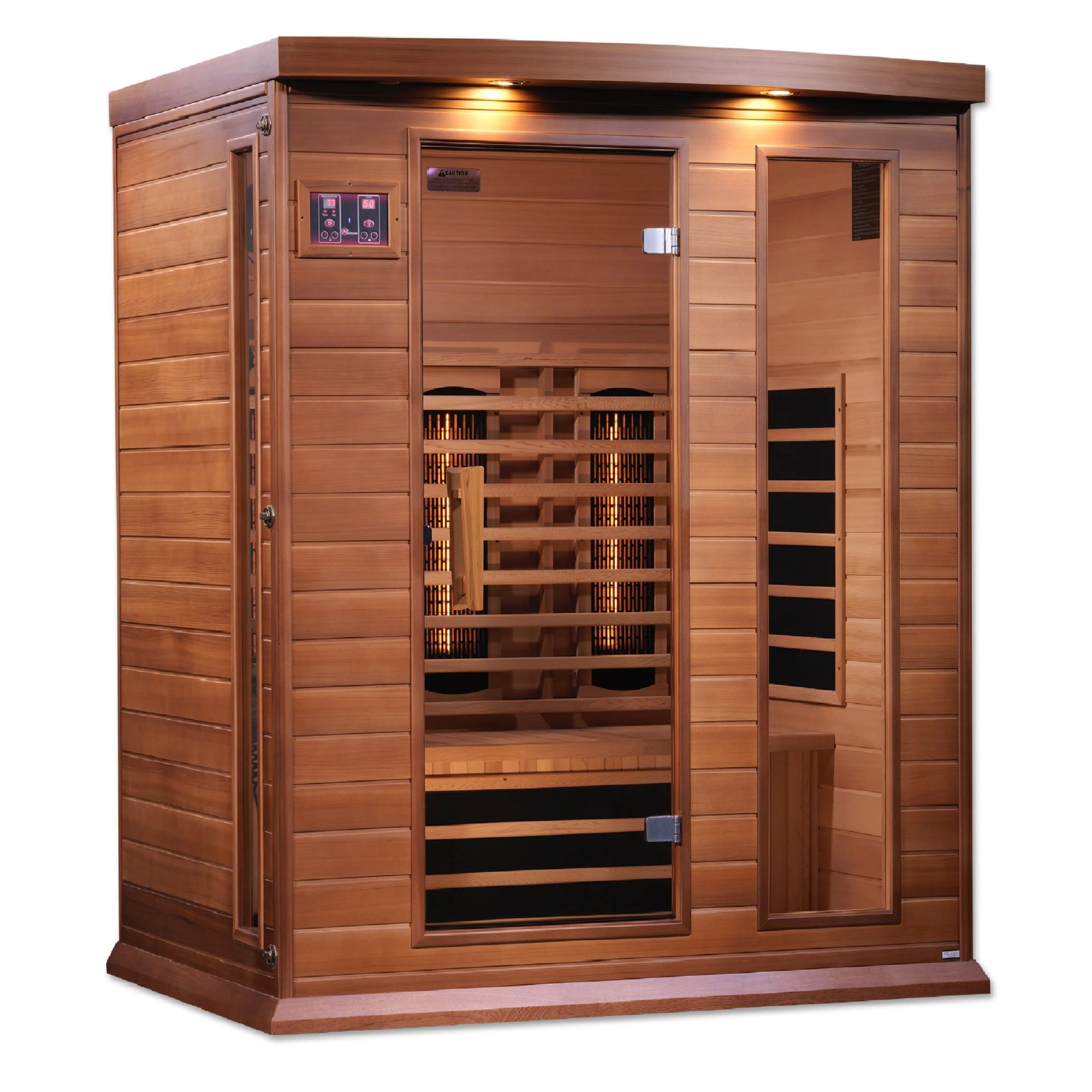 Maxxus 3-Person Full Spectrum Near Zero EMF (Under 2MG) FAR Infrared Sauna (Canadian Red Cedar) MX-M306-01-FS CED