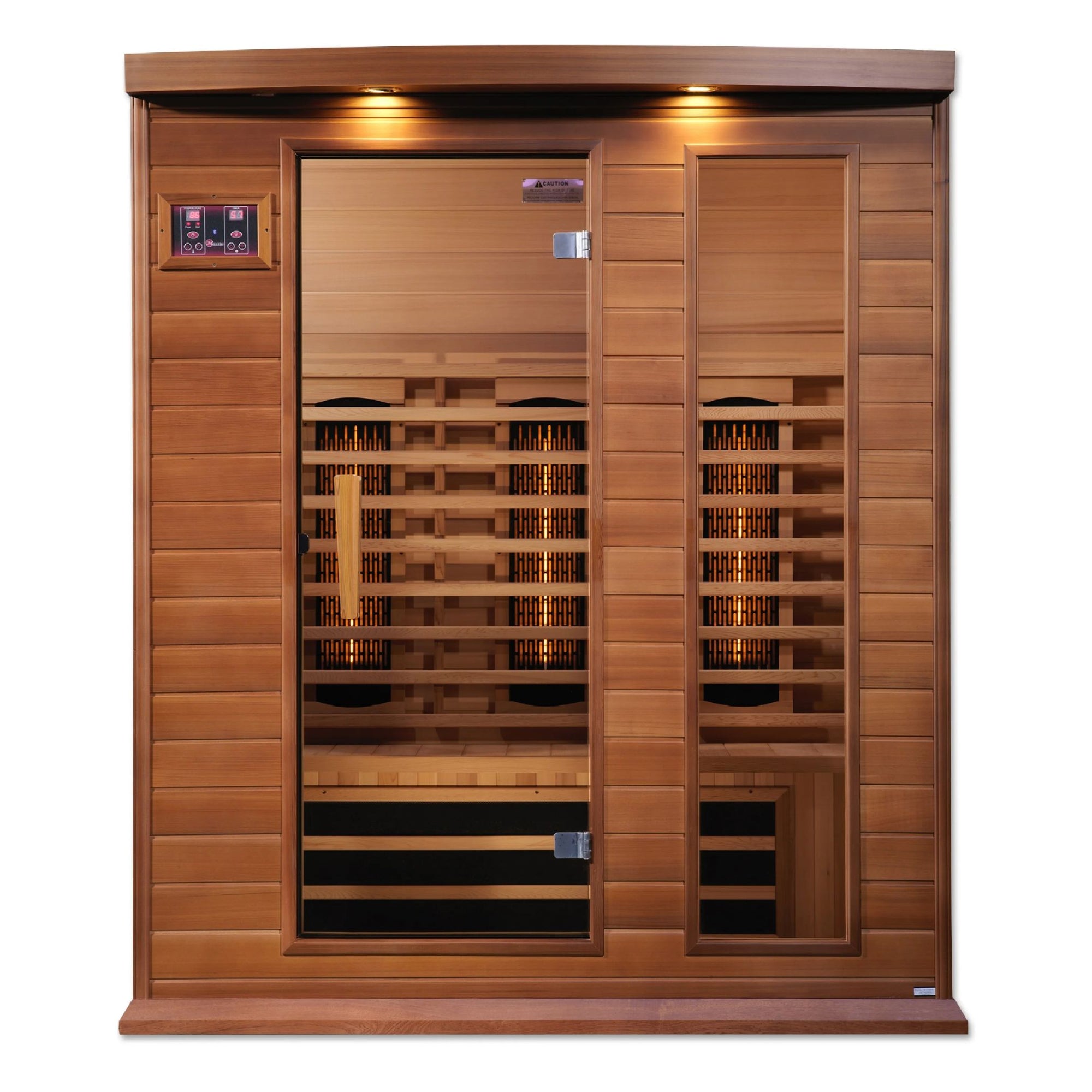 Maxxus 3-Person Full Spectrum Near Zero EMF (Under 2MG) FAR Infrared Sauna (Canadian Red Cedar) MX-M306-01-FS CED