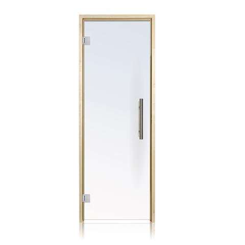 Prosaunas 24x81 Clear Glass with Aspen Frame Sauna Door