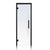 Prosaunas 24x81 Clear Glass with Black Alder Frame Sauna Door