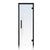 Prosaunas 24x81 Clear Glass with Black Alder Frame Sauna Door