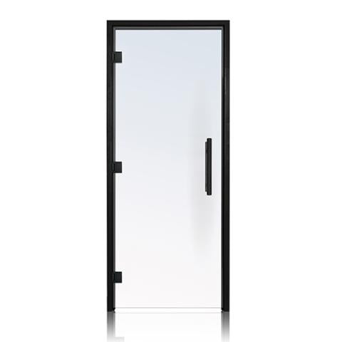 Prosaunas 36x81 Clear ADA Glass with Black Alder Frame Sauna Door