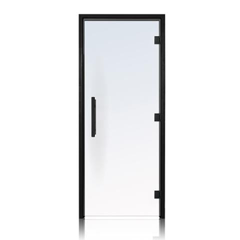 Prosaunas 36x81 Clear ADA Glass with Black Alder Frame Sauna Door