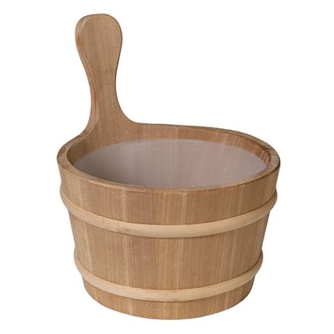 Prosaunas Lined Wood Sauna Bucket, 4-Liter 127677