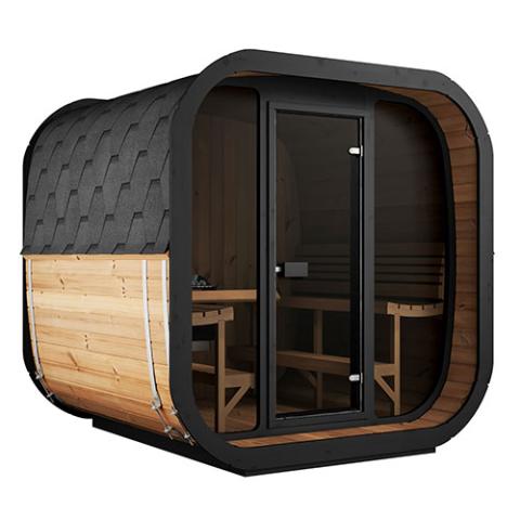 SaunaLife Cube-Series Outdoor Home 6-Person Sauna Kit SL-CL7G