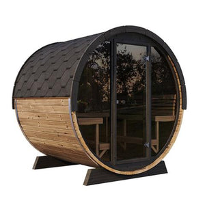 SaunaLife 79"L x 91"H Model EE8G - 6 Person Sauna Barrel