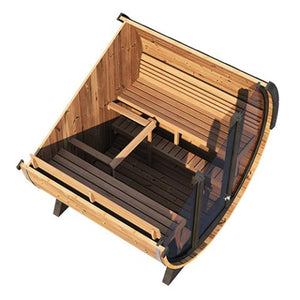 SaunaLife 79"L x 91"H Model EE8G - 6 Person Sauna Barrel