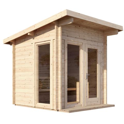 SaunaLife Model G4 Outdoor 6 Person Home Sauna Kit