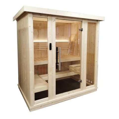 SaunaLife 67" x 45" x 79" Model X6 - 3 Person Indoor Sauna