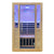 SteamSpa Fiji 2-Person Carbon FAR Infrared Hemlock Wooden Indoor Home Sauna Room with LED Touch Control Panel SC-SS0011-0S