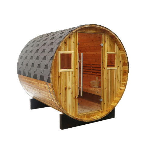 SunRay Galley 4-Person Traditional Barrel Sauna 400SH