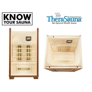 TheraSauna One -Two Person FAR Infrared Sauna in Warm Mahogany TS4746WM