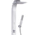 PULSE ShowerSpas Silver ABS Shower System - Splash Shower System with 8" Rain showerhead with soft tips, hand shower with 59" double-interlocking stainless steel hose, 2 body jets and Brass diverter -  1020-S - Vital Hydrotherapy