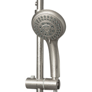 PULSE ShowerSpas Shower System - Lanikai ShowerSpa - Five-function hand shower with 59" double-interlocking stainless steel hose - Brushed Nickel - 1028 - Vital Hydrotherapy