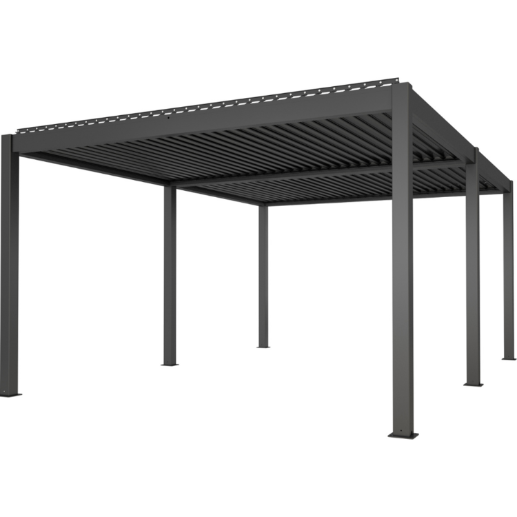 Bon Pergola Motorized Aluminum 13'x19' Villa Pergola - Black - VP-DIY-6425 - Vital Hydrotherapy