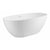 ALFI 59-Inch Oval White Solid Surface Freestanding Resin Soaking Bathtub with Built-in overflow AB9975 - Smooth Resin Composite Material With a Matte Finish - Vital Hydrotherapy