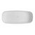 ALFI AB9980 67" White Matte Solid Surface Resin Bathtub in a white background