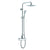 ALFI Polished Chrome Square Style Thermostatic Exposed Shower Set includes: Water Diverter, Temperature Control, On/Off Control, Rain Shower head, Handheld Shower head - AB2862-PC - Vital Hydrotherapy