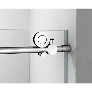 Legion Furniture GD9056-60 56" - 60" Single Sliding Shower Door Set With Hardware GD9056-60 - Glass Type: Clear - Steel Rollers Closing Stainless Steel Construction - Chrome - GD9056-60 - Vital Hydrotherapy