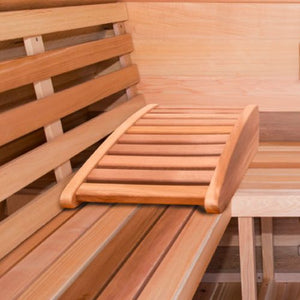 Dundalk Canadian Timber Harmony 4 Person White Cedar Sauna CTC22W - Ergonomic Backrest - Vital Hydrotherapy