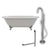 Cambridge Plumbing 66-Inch Double Ended Cast Iron Clawfoot Soaking Tub and Complete Freestanding Plumbing Package DE67-150-PKG-ORB-NH - Vital Hydrotherapy