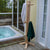 Dundalk Log Robe Tree L358 - solid white cedar logs with pegs for hanging - Outdoor Setting - Vital Hydrotherapy