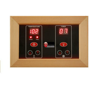 Maxxus Bellevue Low EMF FAR Infrared Sauna LED control panel