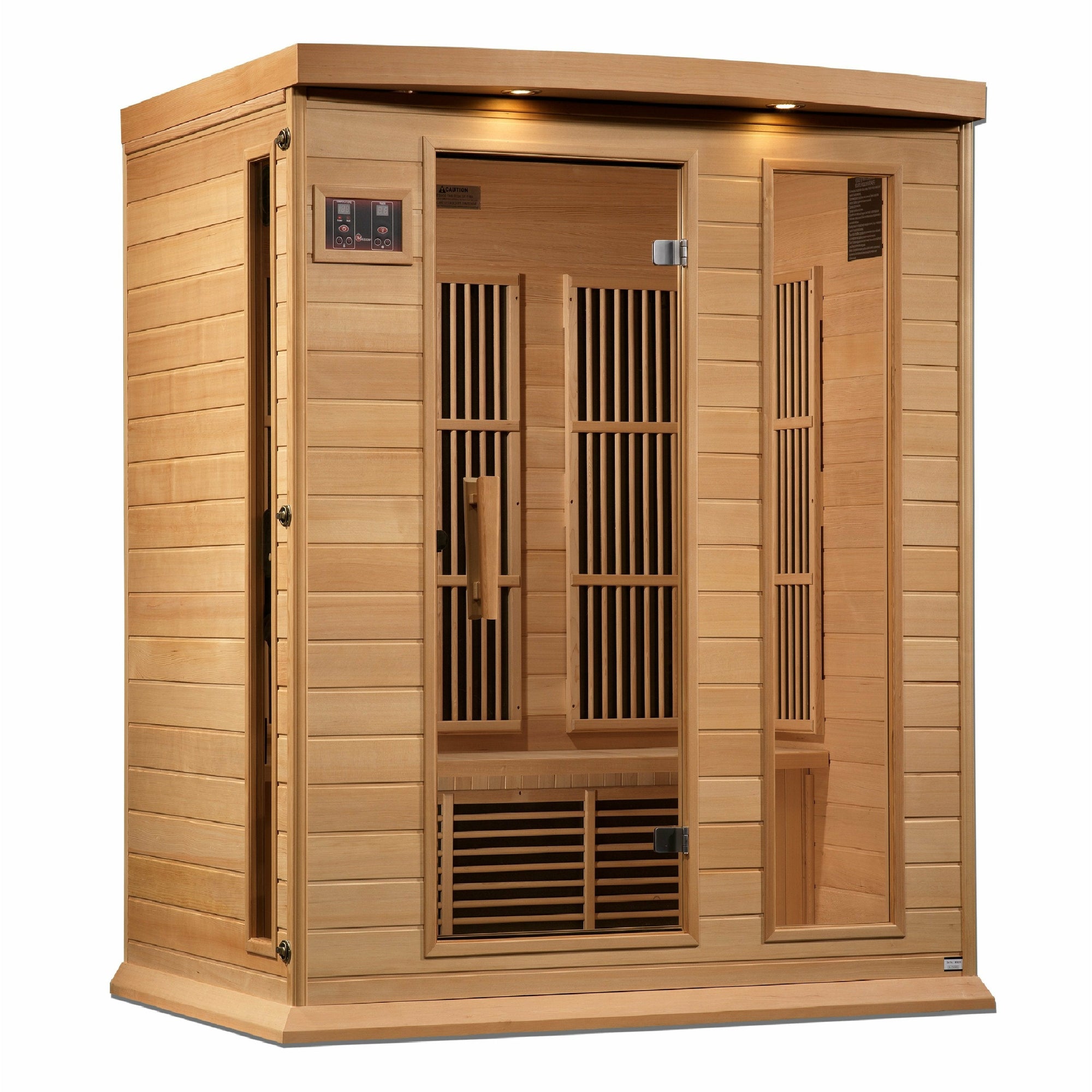 Maxxus 3-Person Near Zero EMF (Under 2MG) FAR Infrared Sauna (Canadian Hemlock) MX-K306-01-ZF - Vital Hydrotherapy