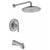 Anzzi Meno Series Single-Handle 1-Spray Tub and Shower Faucet in Brushed Nickel SH-AZ032 - Vital Hydrotherapy