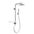 PULSE ShowerSpas Shower System - Atlantis Shower System - All brass body and fixtures - 10-inch rain showerhead along with the 5 PULSE Power Nozzles, hand shower holds by the hand shower holder and Brass diverter - Polished Chrome - 1059 - Vital Hydrotherapy