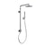 PULSE ShowerSpas Shower System - Atlantis Shower System - All brass body and fixtures - 10-inch rain showerhead along with the 5 PULSE Power Nozzles, hand shower holds by the hand shower holder and Brass diverter - Polished Chrome - 1059 - Vital Hydrotherapy