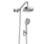 PULSE ShowerSpas Chrome Shower System - Oasis Shower System - 5-function showerhead with soft tips, 6-function hand shower and Water-saving trickle control - Polished Chrome - 1053 - Vital Hydrotherapy