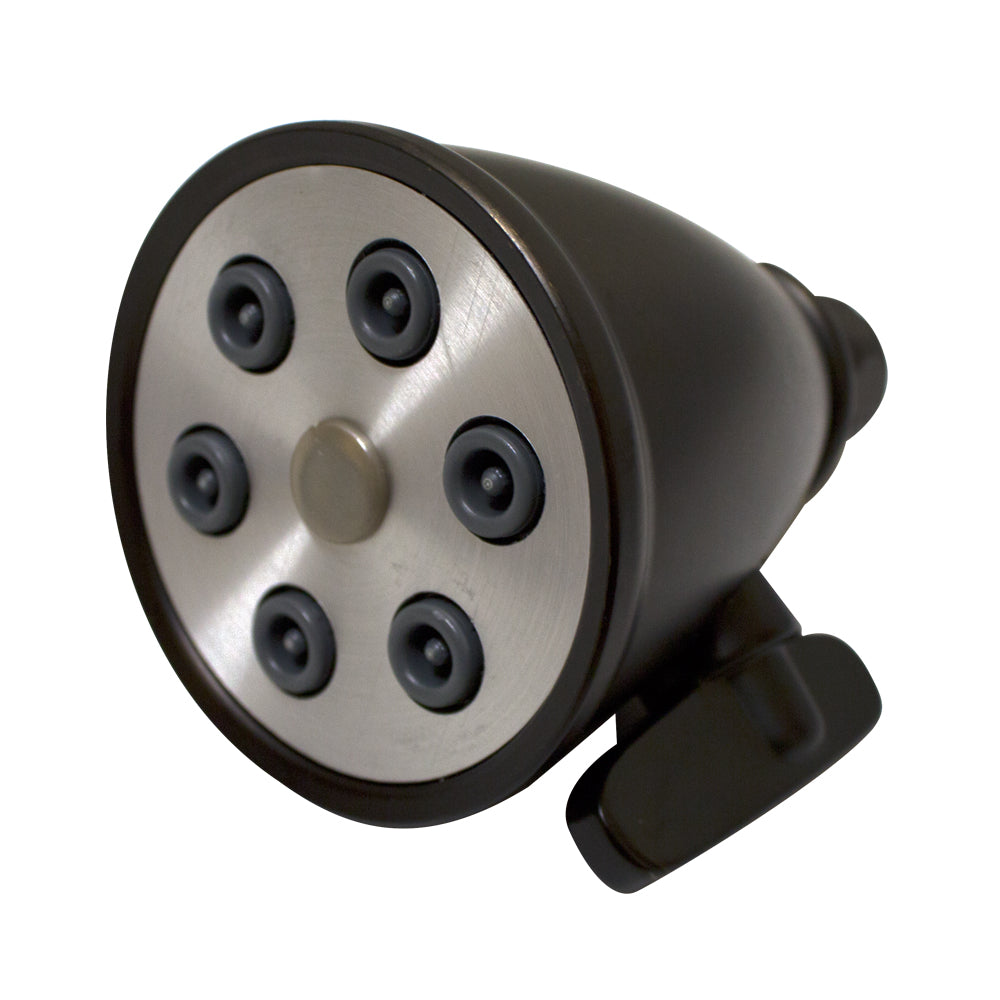 Whitehaus Showerhaus Small Round Showerhead with 6 Spray Jets - Solid Brass Construction with Adjustable Ball Joint WH138 - Vital Hydrotherapy