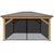 Yardistry 12 x 16 Meridian Gazebo Mesh Kit YM11920COM  - Easy Glide Tracks - Full-length Panels - Full-length Zippers - Vital Hydrotherapy